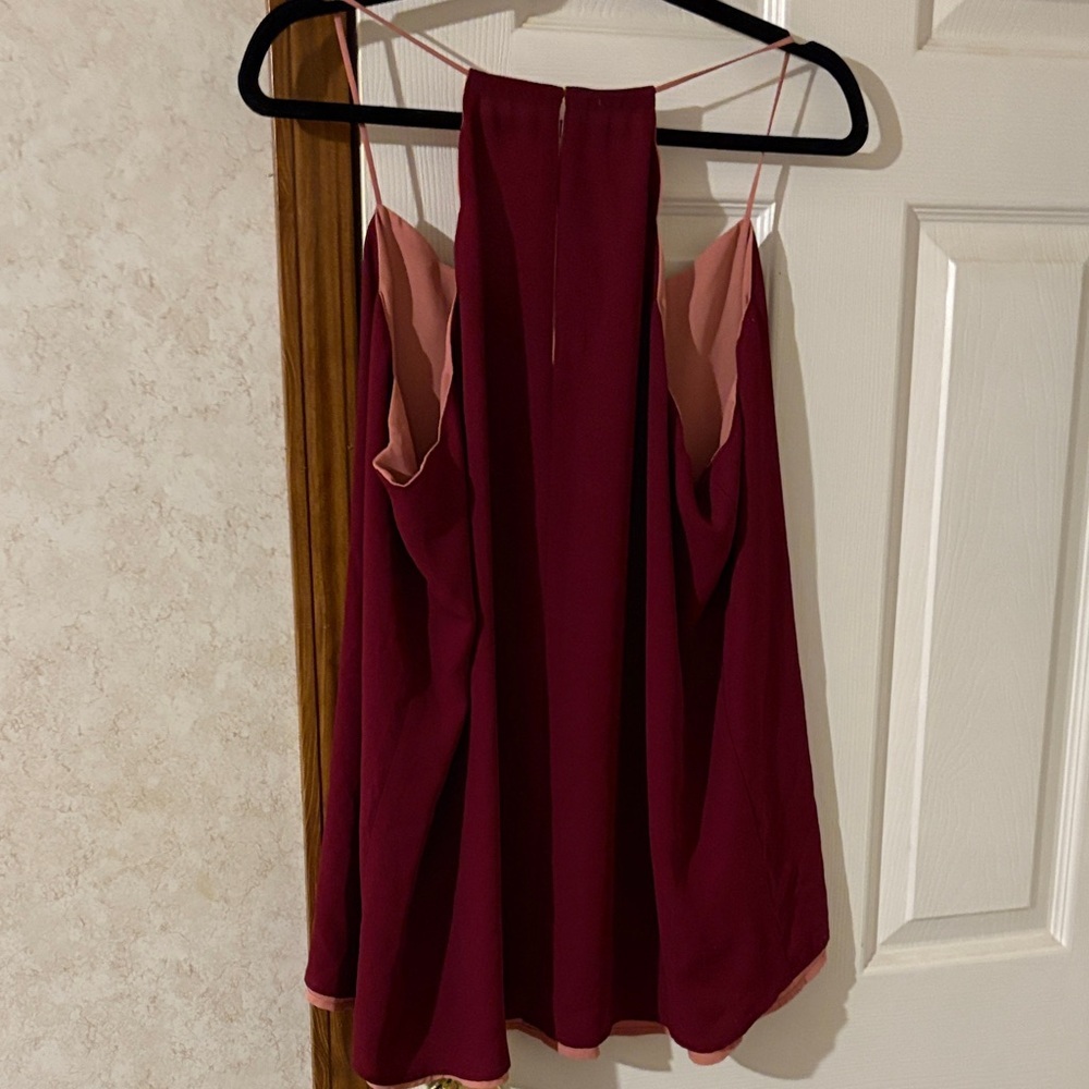 Elegant Burgundy and Pink Women's Top size XL NWOT. - Picture 2 of 2